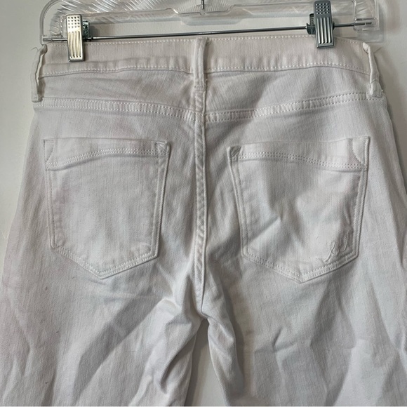 Express Jeans Denim Legging Women's Size 4 White Mid Rise 5-Pocket - Picture 5 of 9